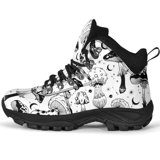 Black & White Mushroom Alpine Boots