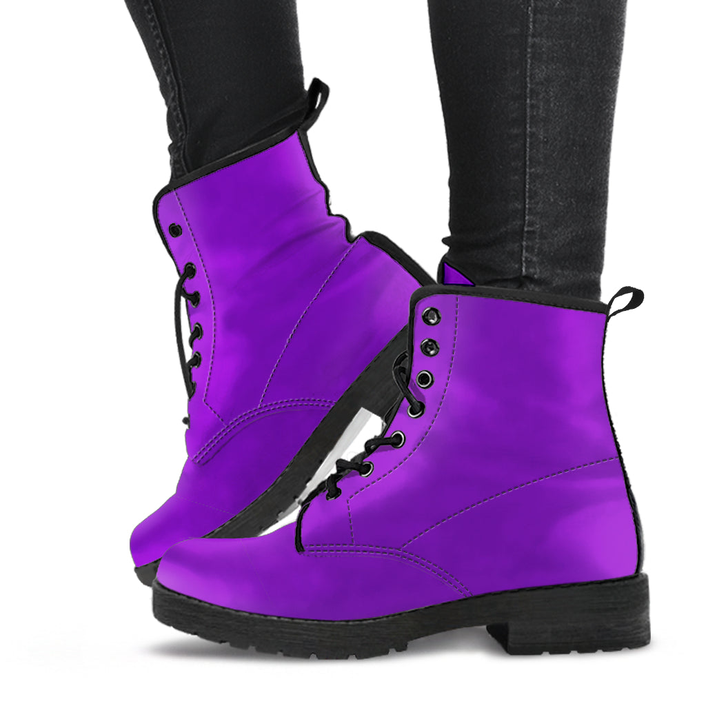 Deep Violet Women Vegan Leather Boots