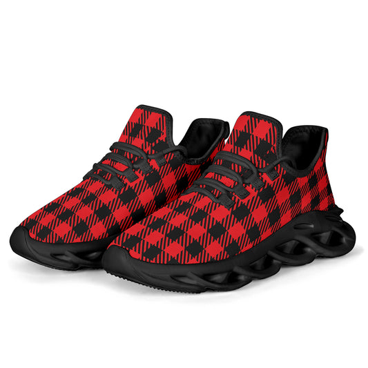 Classic Red Hounds Tooth Sneakers