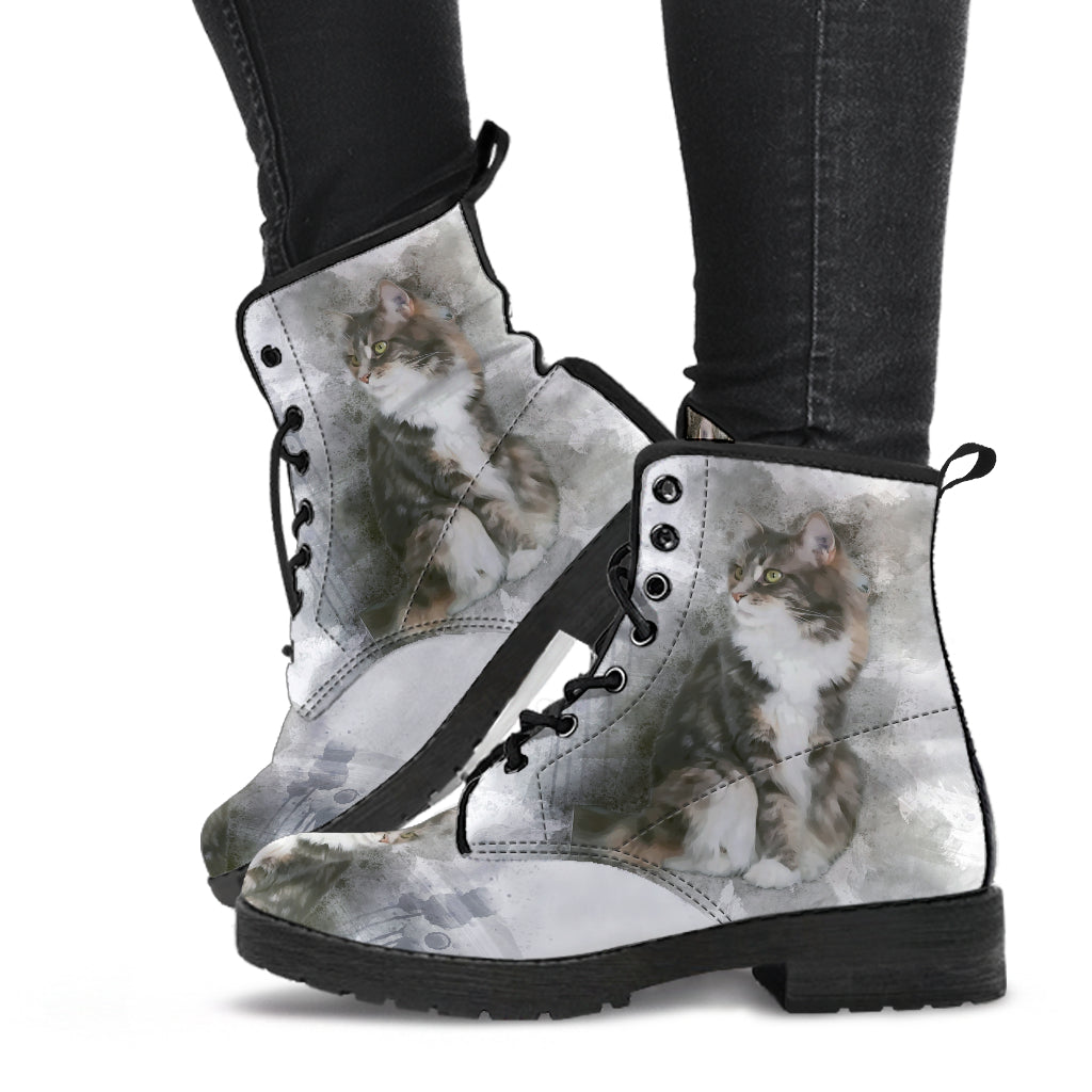 Sweet Cat Vegan Leather Boots