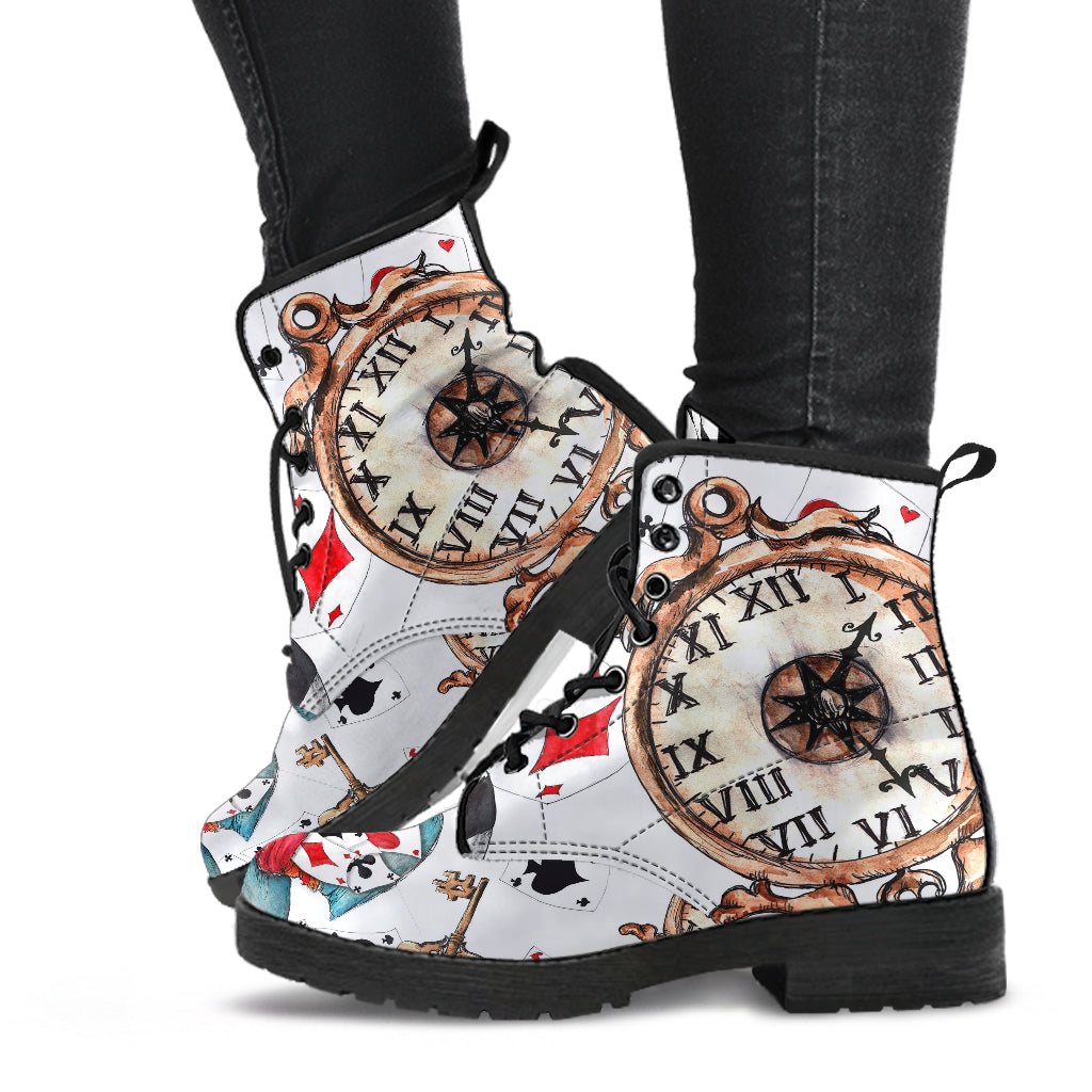 Alice in Wonderland #7 Vegan Leather Boots