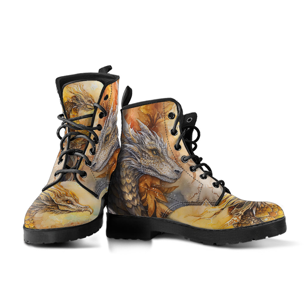 Majestic Dragons Women Vegan Leather Boots