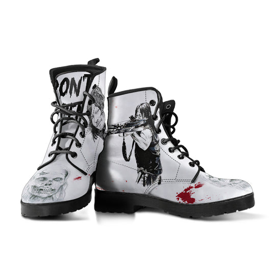 The Walking Dead Daryl Dixon Women's Vegan Leather Combat Boots