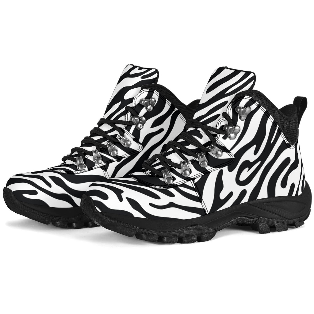 Black Zebra Alpine Boots