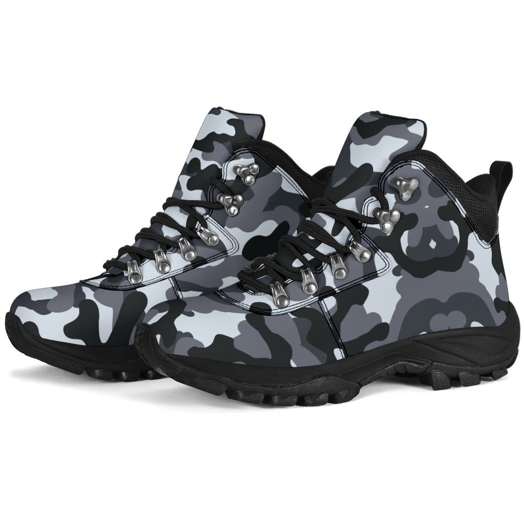 Grey Camo Alpine Boots