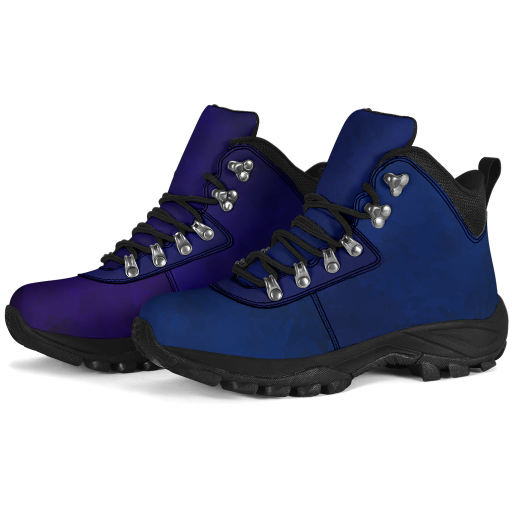 Purple Foot Blue Foot Grunge Alpine Boots