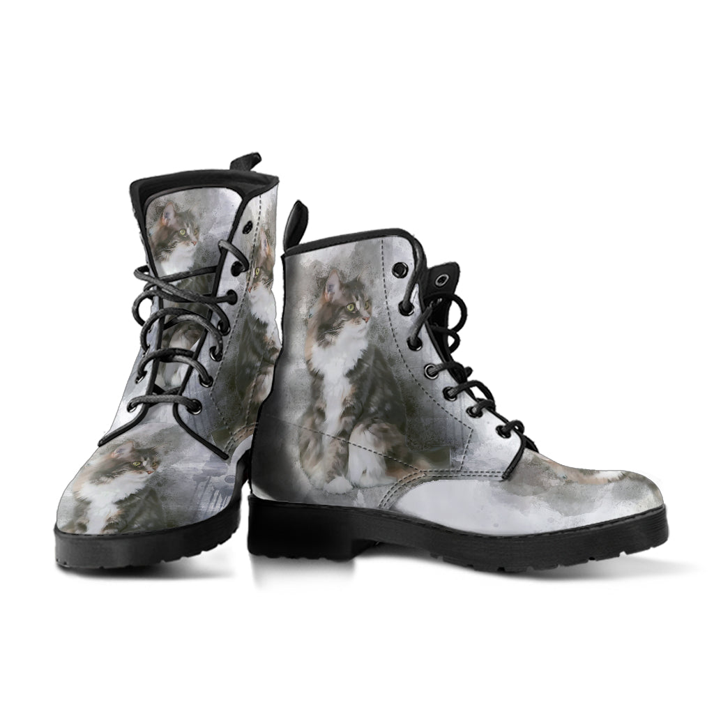 Sweet Cat Vegan Leather Boots