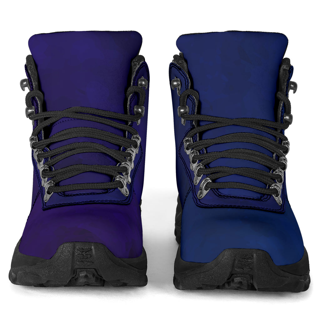 Purple Foot Blue Foot Grunge Alpine Boots