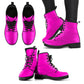 Hot Pink Women Vegan Leather Boots