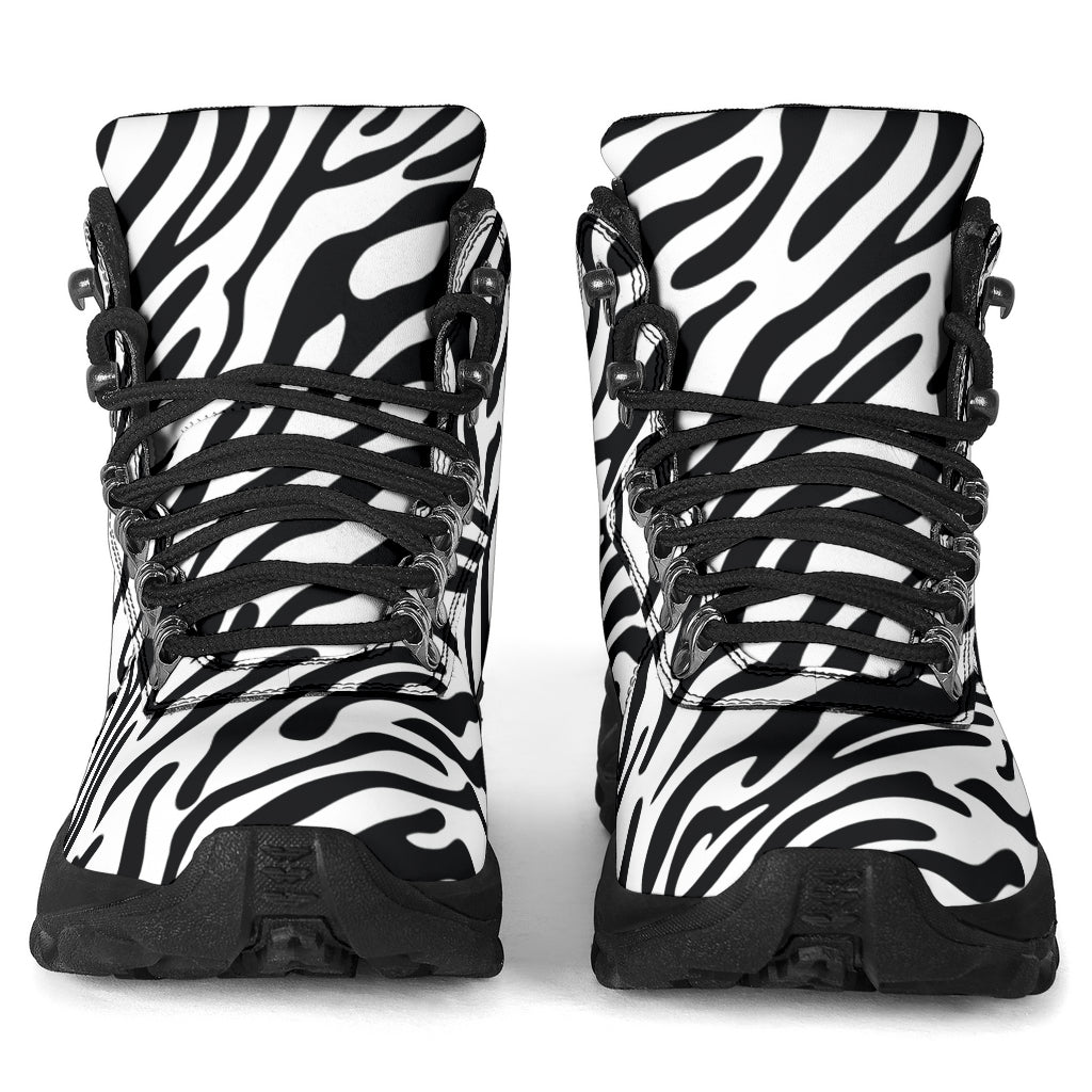 Black Zebra Alpine Boots