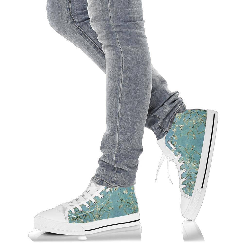 Vintage Van Gogh Almond Blossom High Top Sneakers