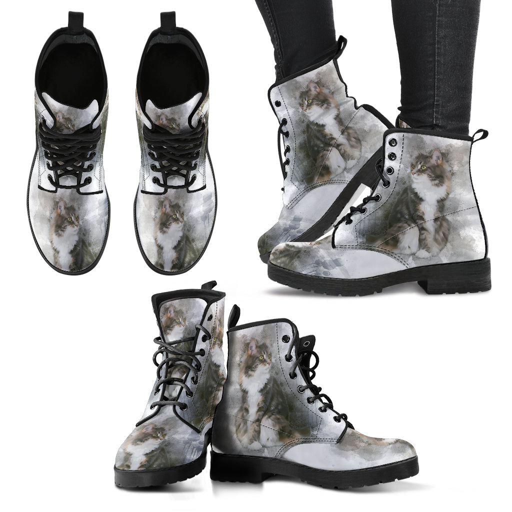 Sweet Cat Vegan Leather Boots