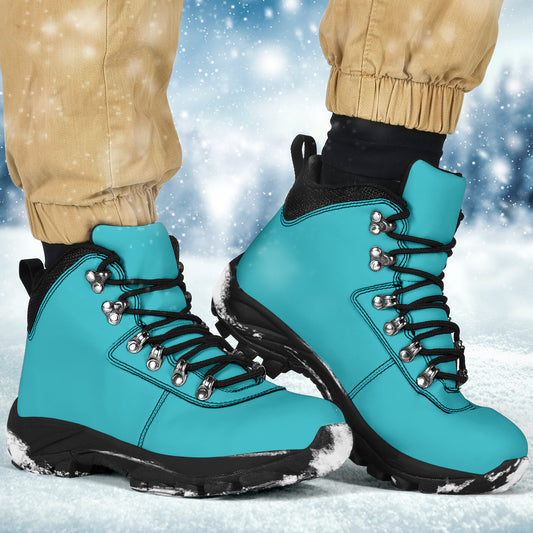 Bright Turquoise Blue Women's Alpine Boots