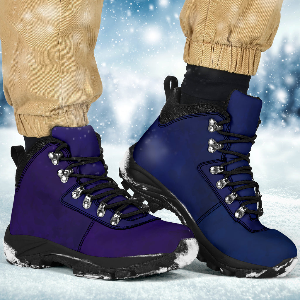 Purple Foot Blue Foot Grunge Alpine Boots