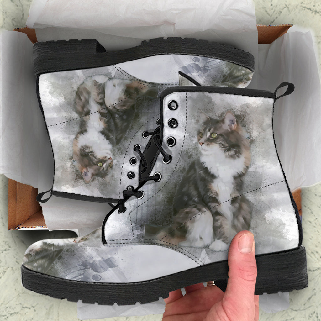 Sweet Cat Vegan Leather Boots