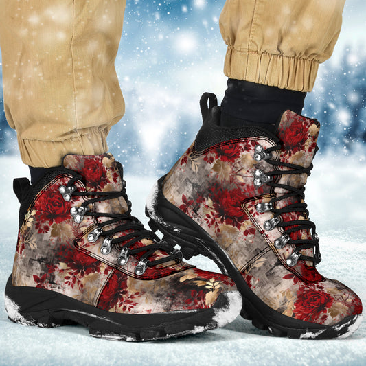 Grunge and Roses Alpine Boots