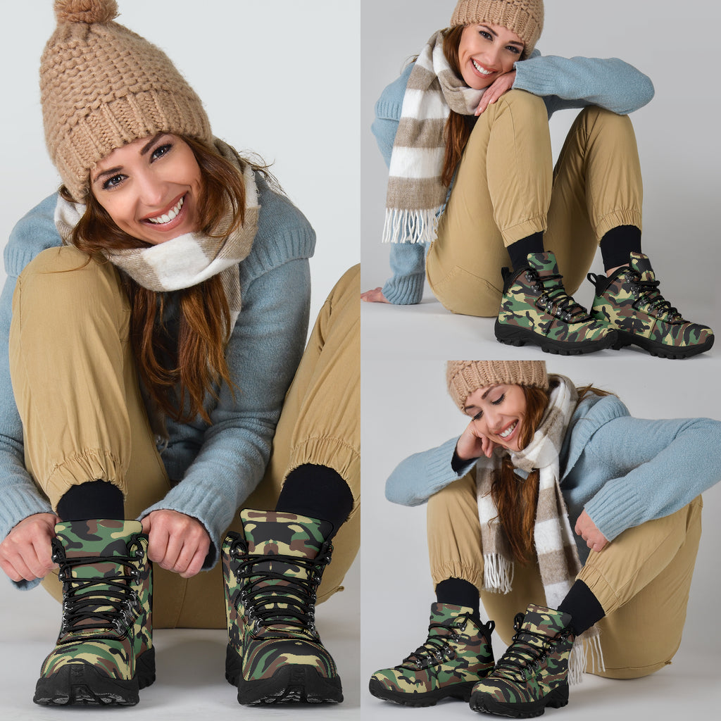 Camouflage Alpine Boots