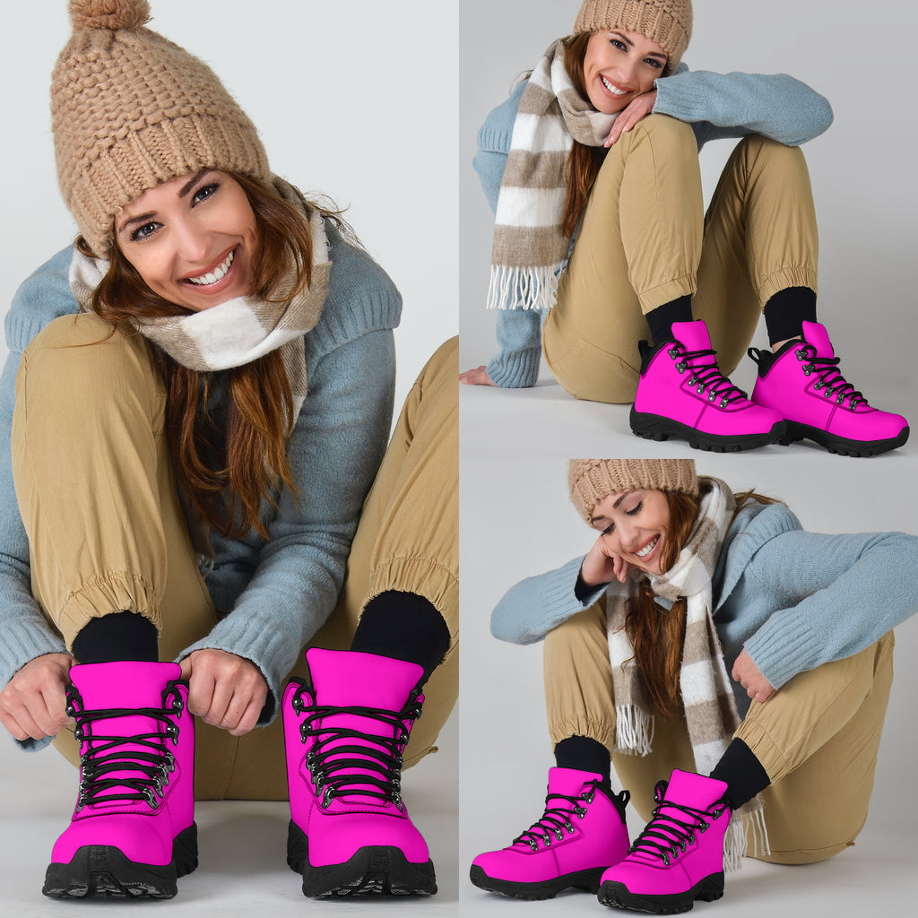 Hot Pink Alpine Boots