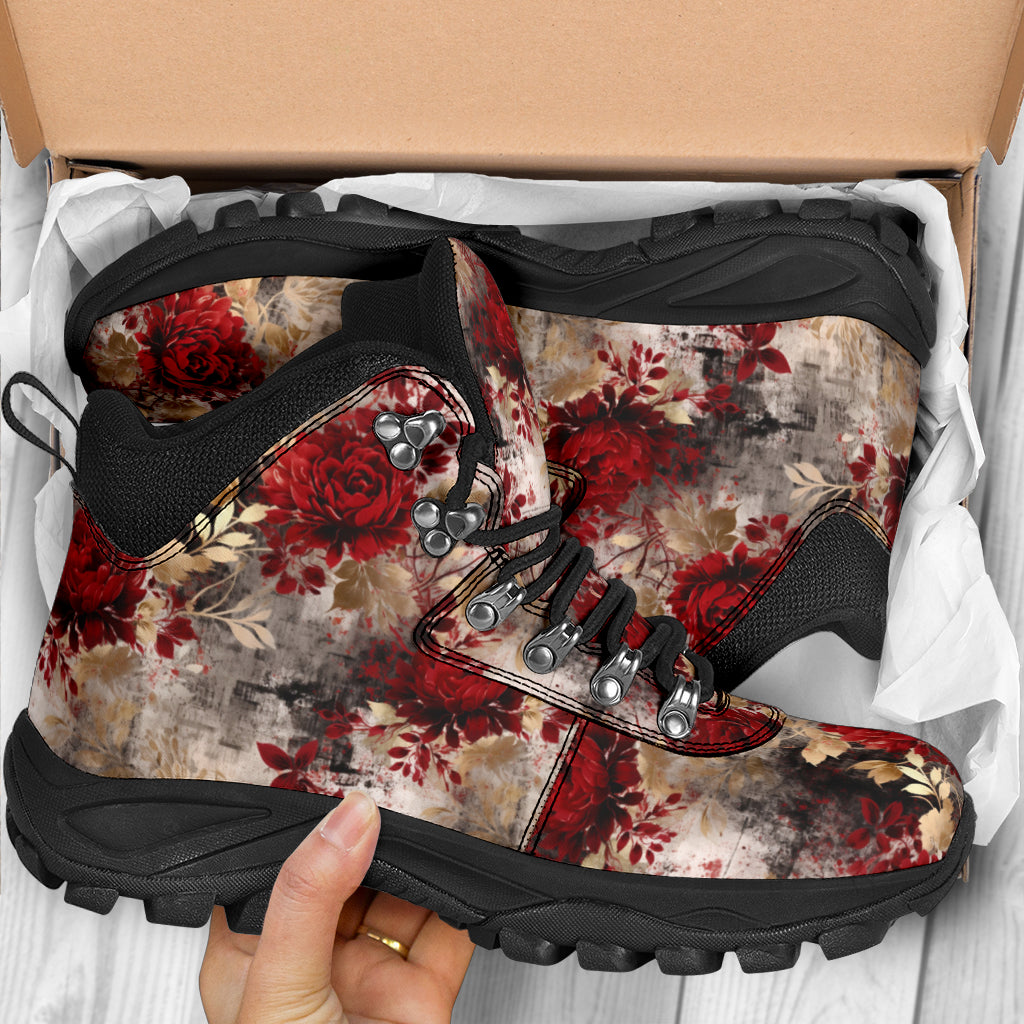 Grunge and Roses Alpine Boots