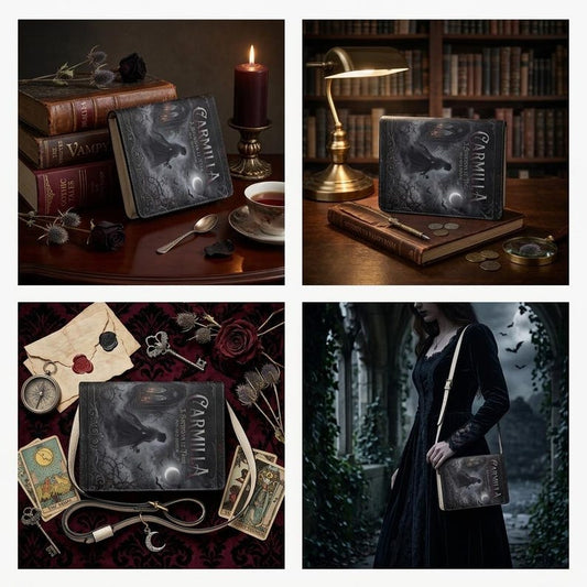 carmilla j sheridan le fanu gothic literary crossbody bag for women – Sole Design Studio