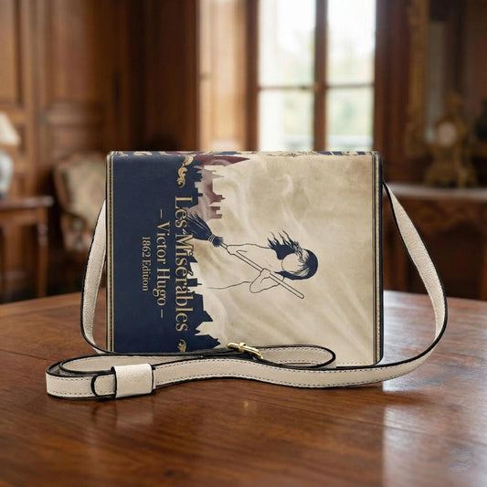 les miserables victor hugo book-shaped crossbody bag vegan leather – Sole Design Studio
