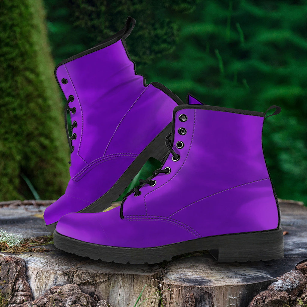 Deep Violet Women Vegan Leather Boots