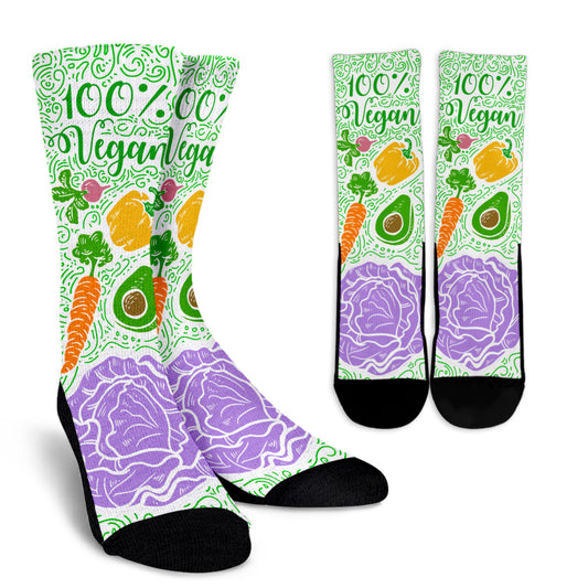 Vegan Veggie Women's Crew Socks