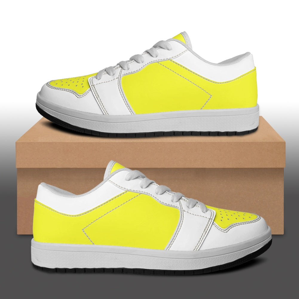 Subtle Yet Bright Leather Sneakers