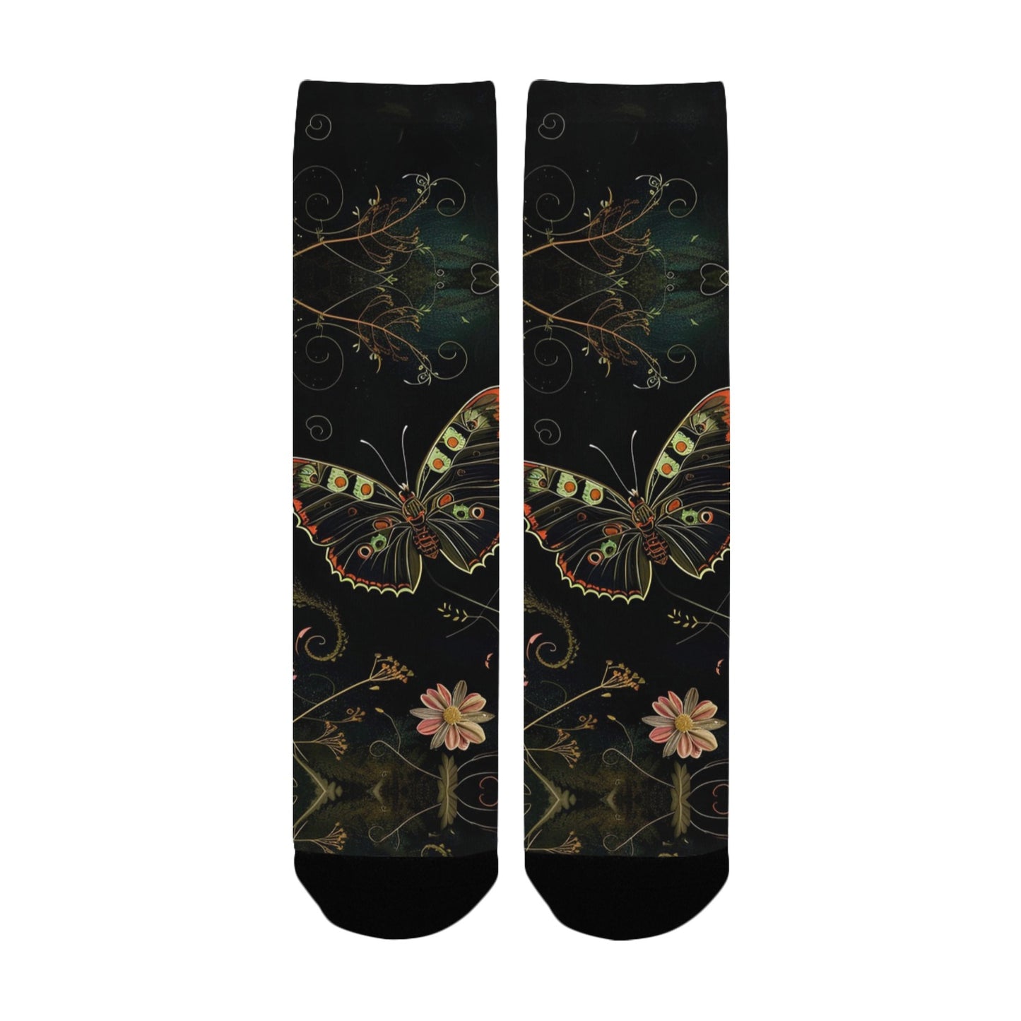 Butterfly Women Socks - Custom Socks for Women Made in USA