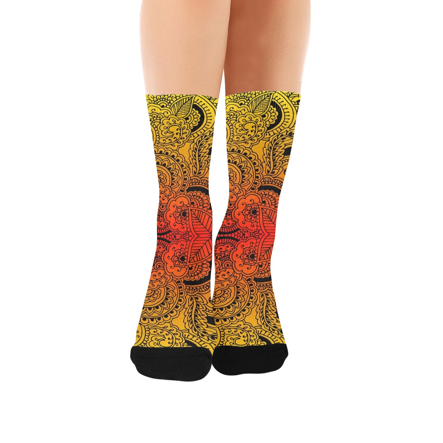 Henna Art Socks - Custom Socks for Women Made in USA
