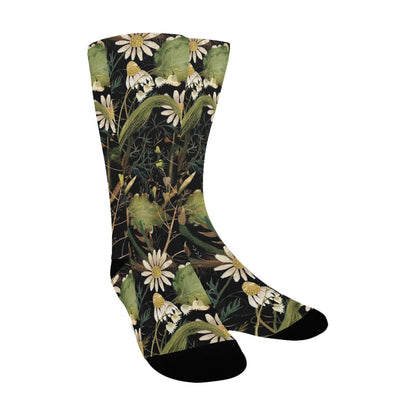 wild bloom daisy women's crew socks – Sole Design Studio