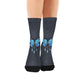 Blue butterfly Socks - Custom Socks for Women Made in USA