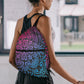 Bohemian Rainbow Women's Drawstring Backpack