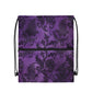 Purple Gothic pattern Women's Drawstring Backpack