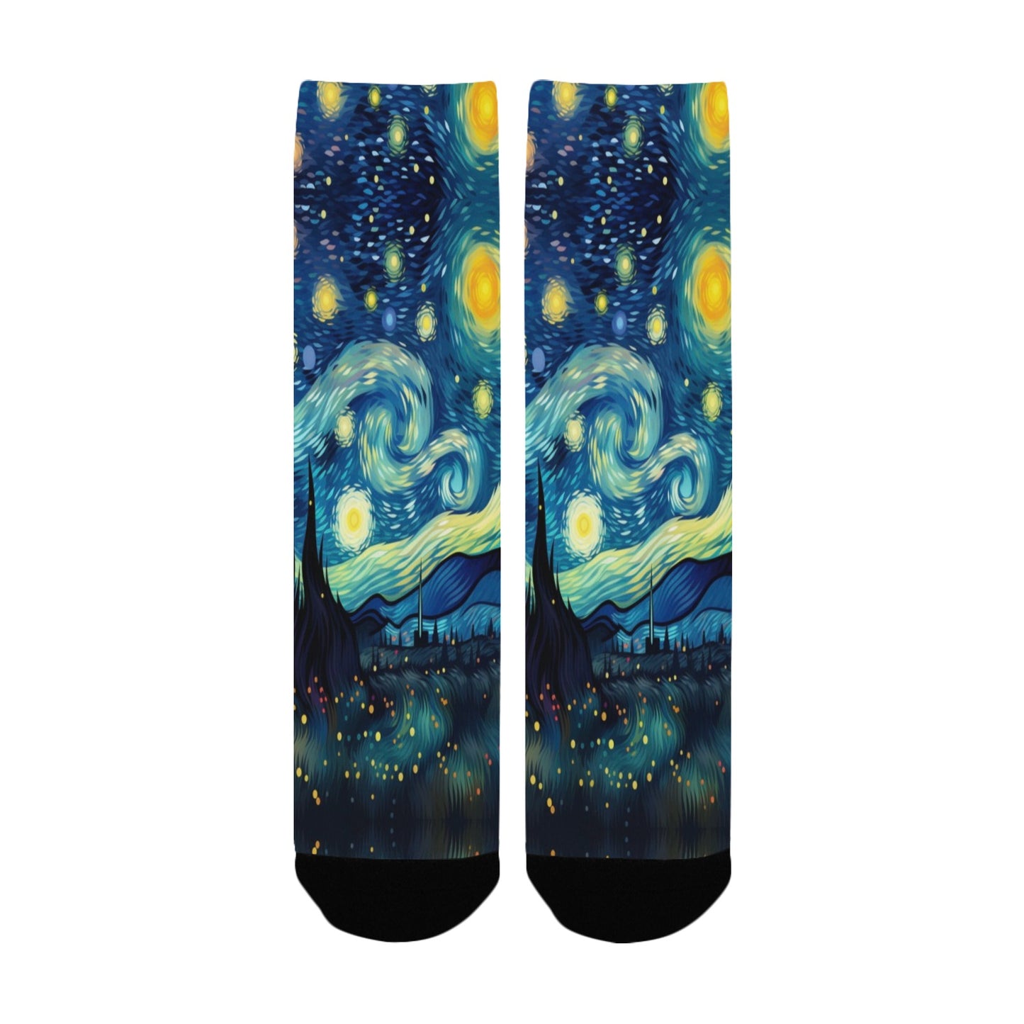 van gogh galaxy star women's crew socks – Sole Design Studio