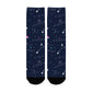 planet and star sky women's crew socks – Sole Design Studio