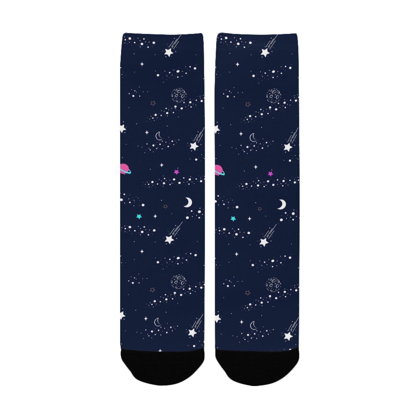 planet and star sky women's crew socks – Sole Design Studio