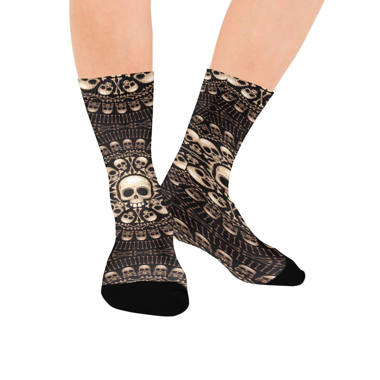 skulls and bones women's crew socks – Sole Design Studio