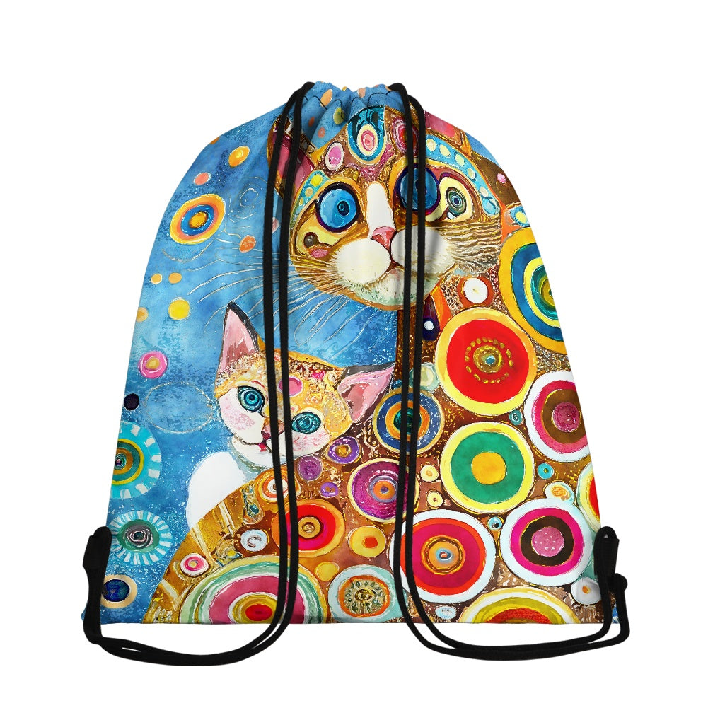 Celestial Cats Women's Drawstring Backpack