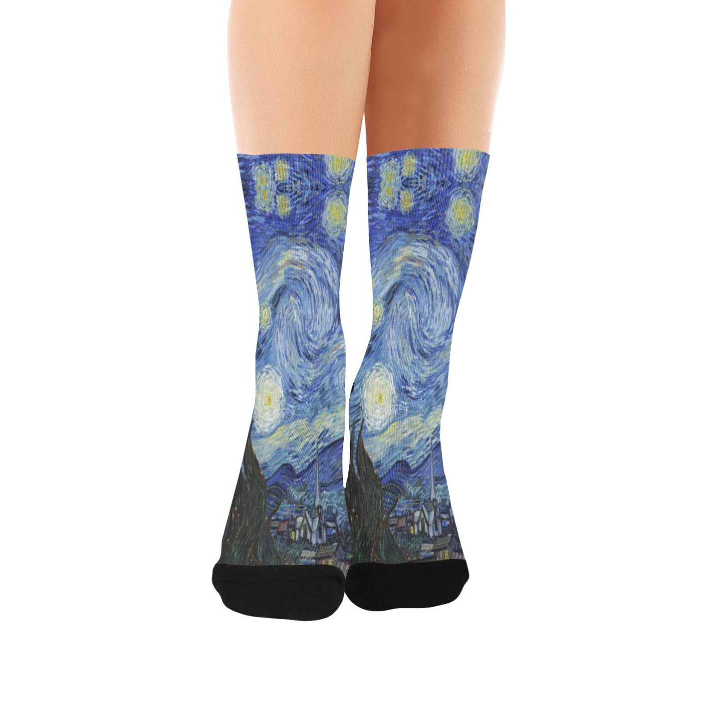 vincent van gogh's starry night women's crew socks – Sole Design Studio