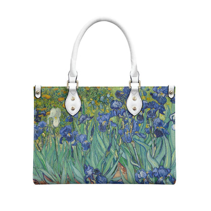 Vintage Art Vincent van Gogh Irises Women's Vegan Leather Handbag