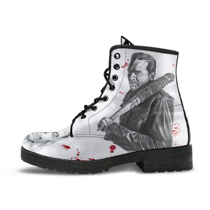 The Walking Dead Negan Women's Vegan Leather Combat Boots