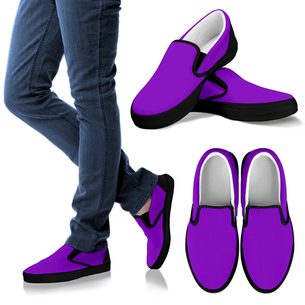 Deep Violet Women's Slip Ons