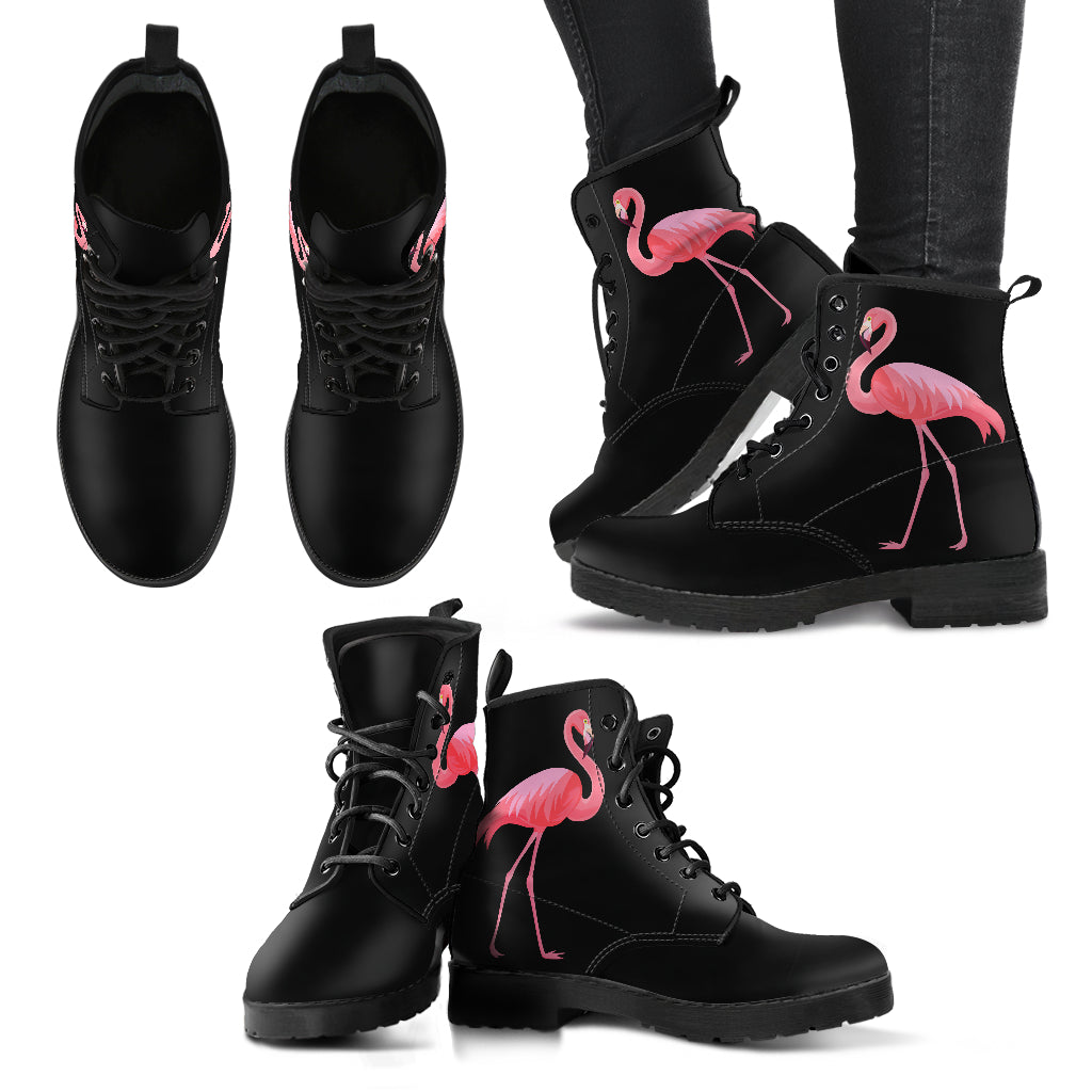 Flamingo Women's Vegan Leather Combat Boots