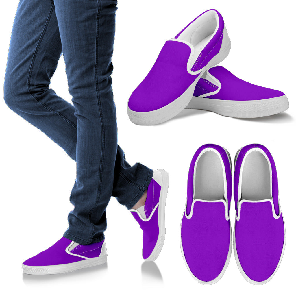 Deep Violet Women's Slip Ons