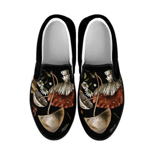 Cottagecore Mushroom Women's Slip Ons