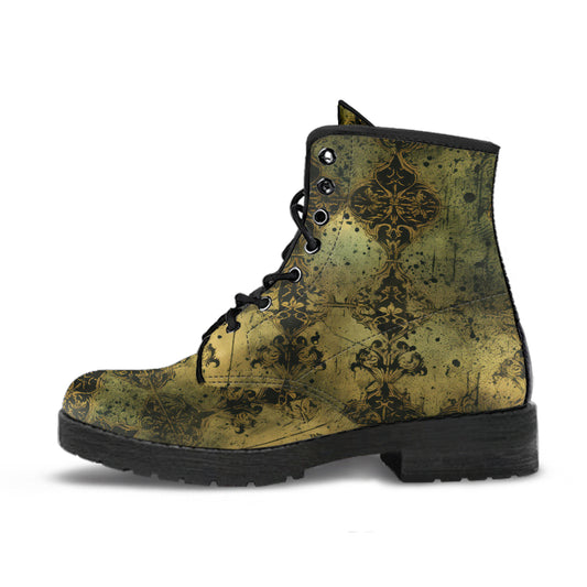 Baroque Splatter Elegance Women's Vegan Leather Boots