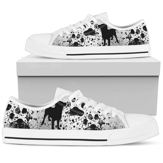 Dreaming Of Dogs White Women's Low Top Sneakers