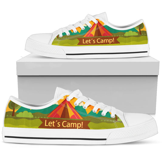 Wanna Go Camping Kicks Women's Low Top Sneakers