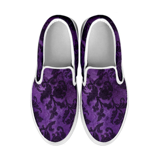 Purple Gothic Pattern Women's Slip One